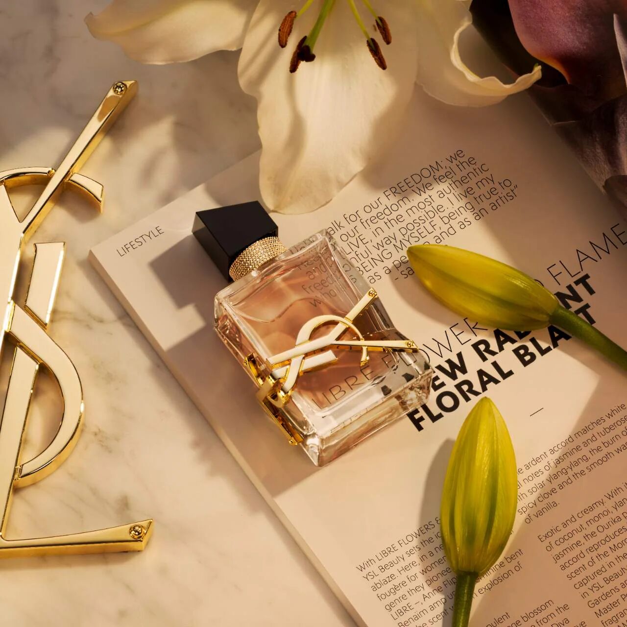 YVES SAINT LAURENT LIBRE FLOWERS & FLAMES EAU DE PARFUM FLORALE SPRAY